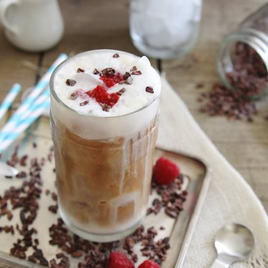 Fresh Raspberry Iced Coffee