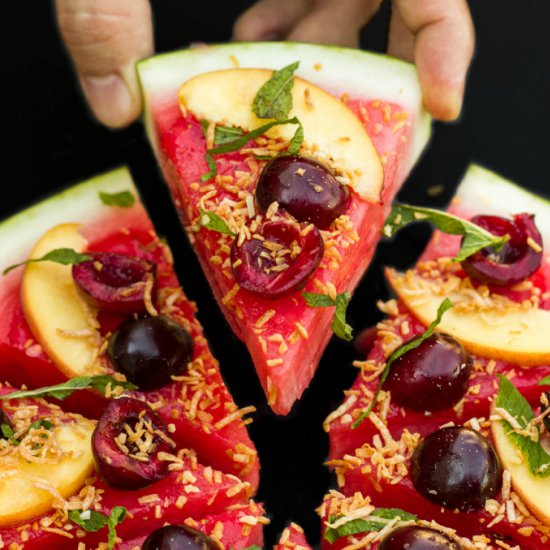 Vegan Watermelon Pizza