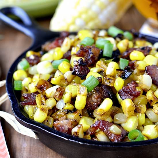 Sweet Corn with Maple-Bourbon Butter