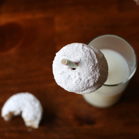 Mini Powdered Doughnuts