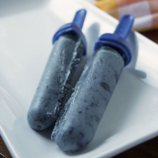 Dairy Free Blueberry Lemon Popsicle