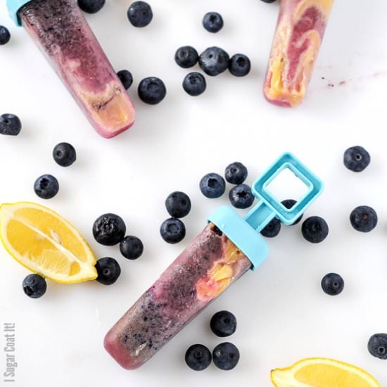 Boozy Blueberry Lemon Curd Pops