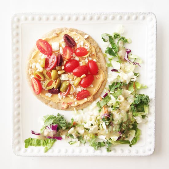 Greek Pita ‘Pizza’