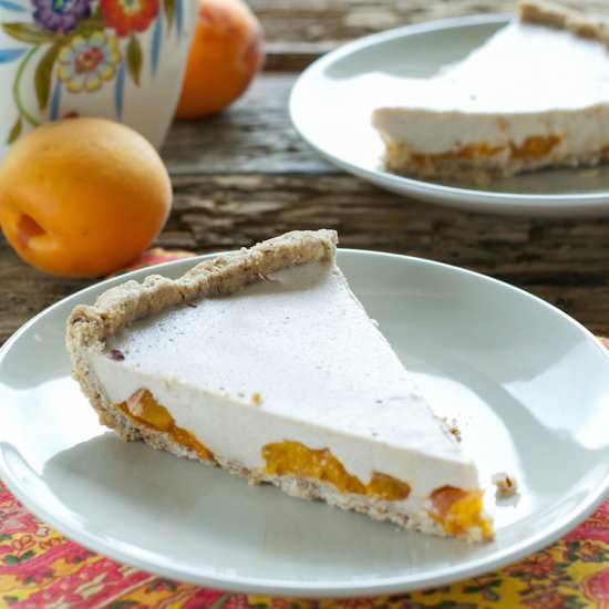 Roasted Apricot Custard Pie