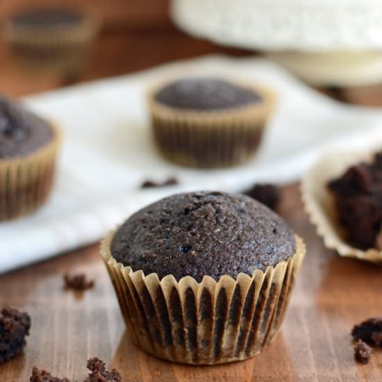 Double Chocolate Spelt Muffins