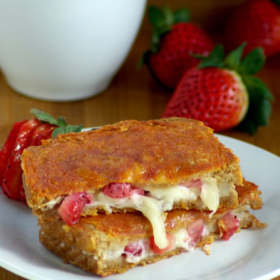 Grilled Cheese Strawberry Sandwich