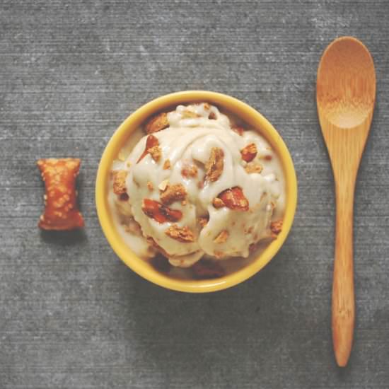 Peanut Pretzel Banana Ice Cream