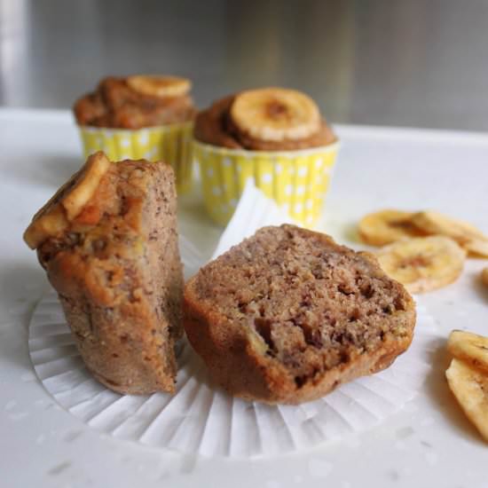 Sugar Free Banana Bread Muffin