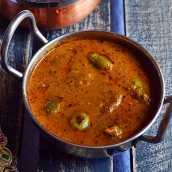 Ennai kathrikai kuzhmbu recipe
