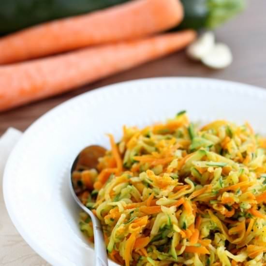 Zucchini and Carrot Hash