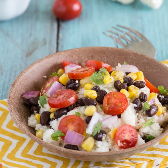 Cauliflower “couscous”