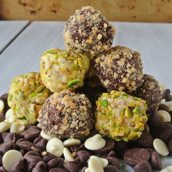Cashew and Pistachio Truffles