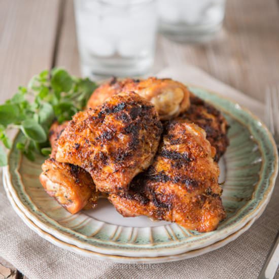 Aromatic Grilled Chicken Thighs