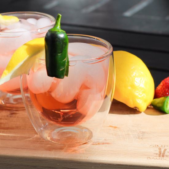 Strawberry Jalapeño Iced Tea