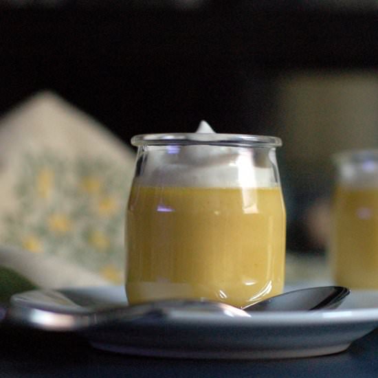 Passion Fruit Caramel Pots de Creme
