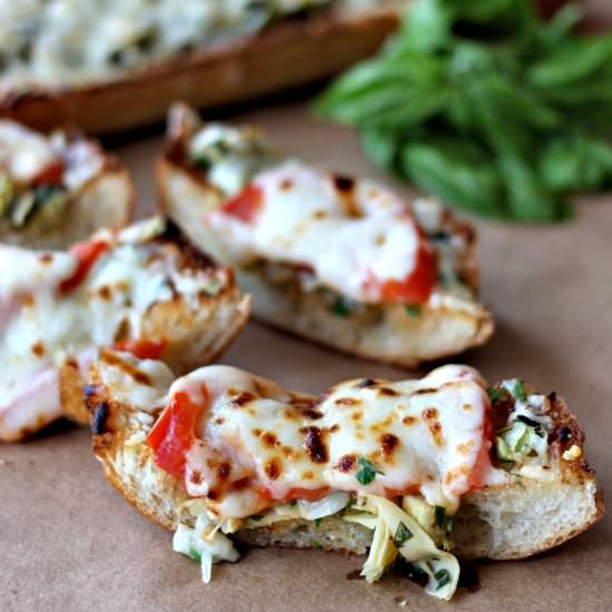 Cheesy Artichoke Bread
