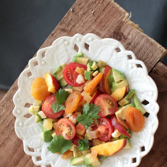 Avocado Peach Salad