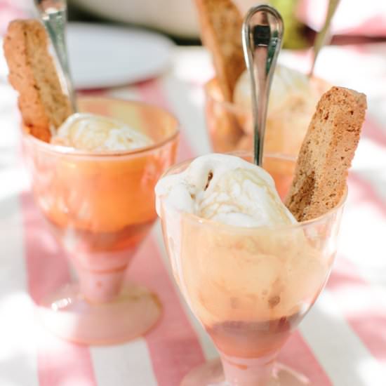 Affogato with Olive Oil Ice Cream