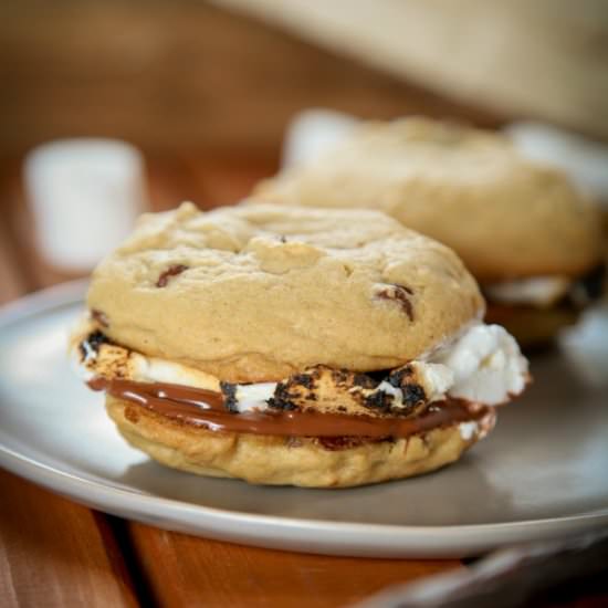Chocolate Chip Cookie Smores