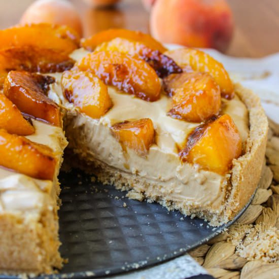 No Bake Dulce de Leche Cheesecake
