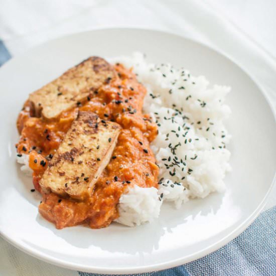 Indian Curry with Tofu & Rice