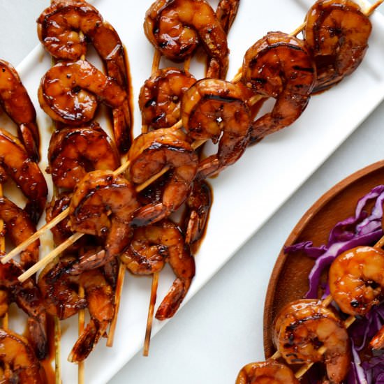 Glazed Honey Garlic Shrimp