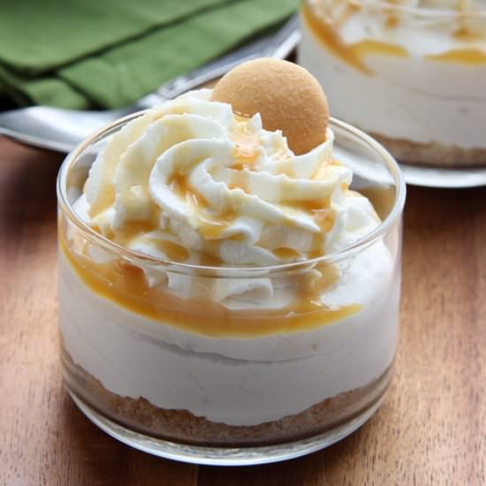 No-Bake Banana Cheesecakes