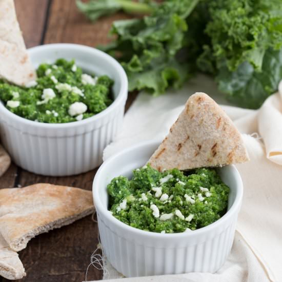 Creamy kale dip