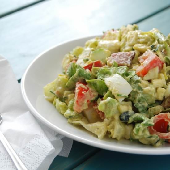 Bacon Egg Salad w Avocado Dressing