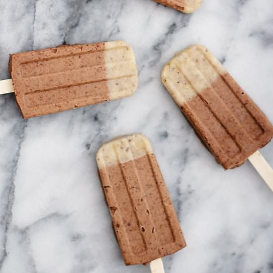 Banana Nutella Popsicles