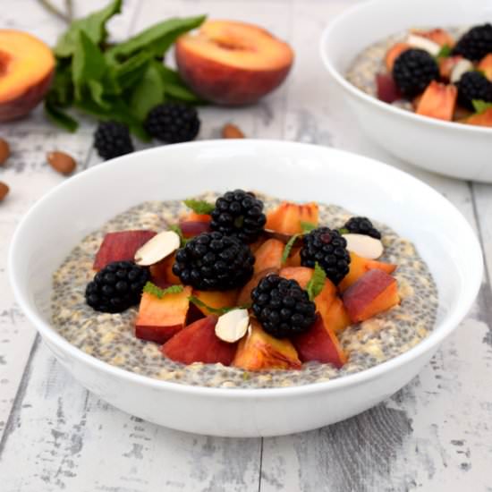 Peach & Blackberry Oatmeal