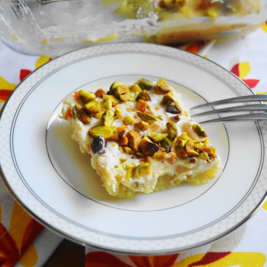 Goat Cheese Apricot Pistachio Bars