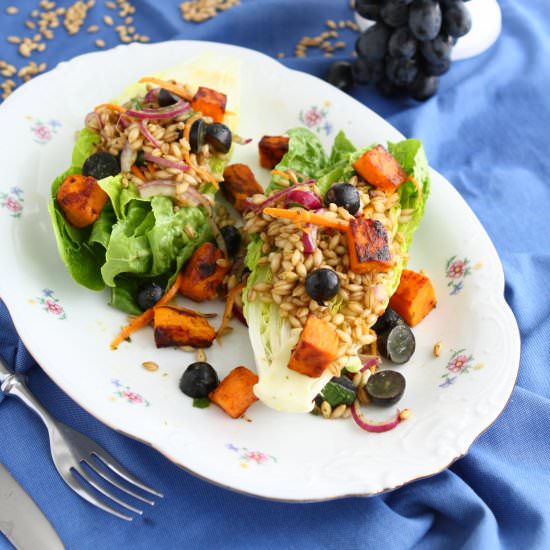 (Low GI) Naked Barley Salad