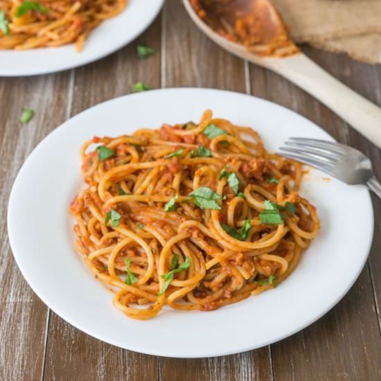 Vegan Meat(less) Pasta Sauce