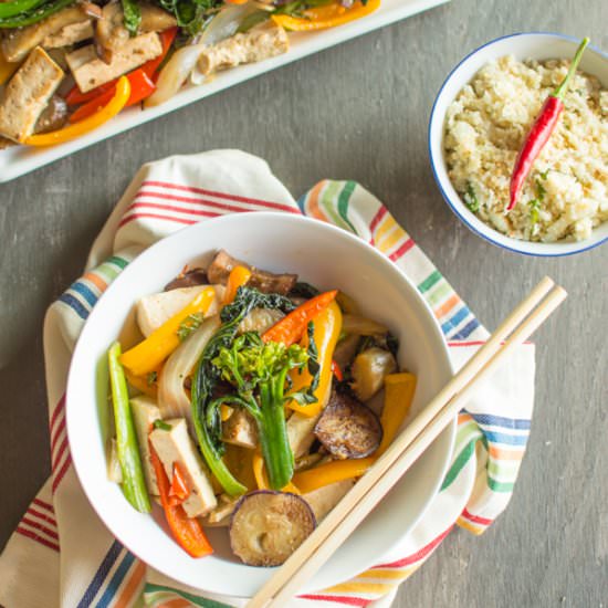 Chili Eggplant Tofu Stir Fry
