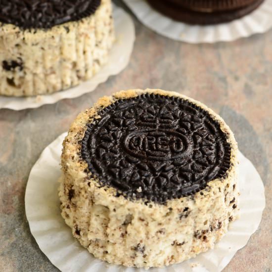 Oreo Upside Down Mini Cheesecake
