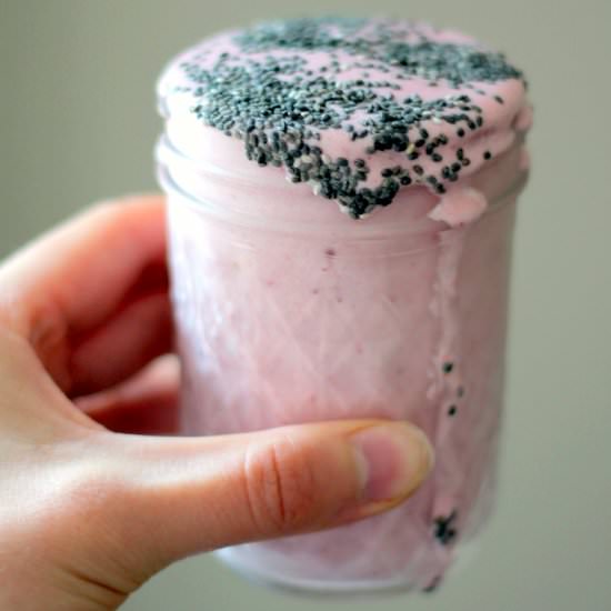 Strawberry Chia Seed Protein Shake