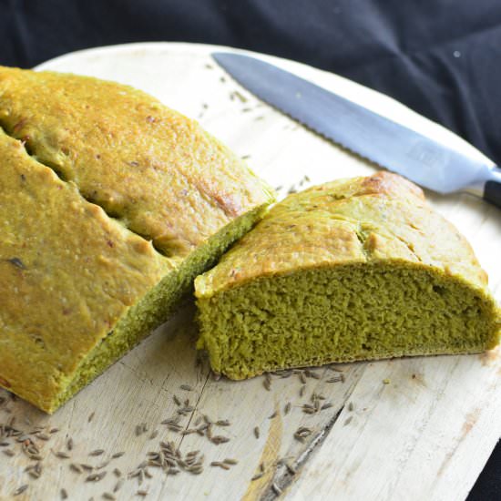 Spinach – Cumin Seed Bread