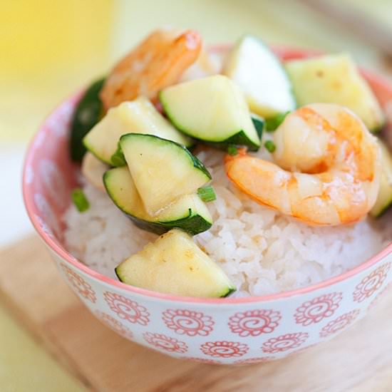 Zucchini and Shrimp Stir-Fry