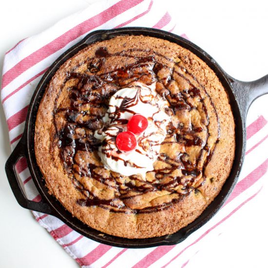 Chocolate-Cherry Skillet Cookie