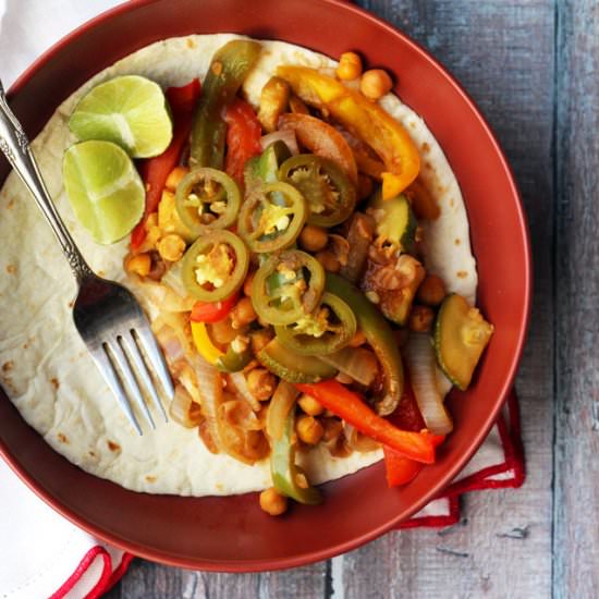 Chickpea Fajitas