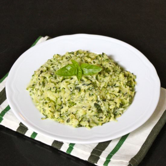 Creamed Zucchini w/ Garlic & Basil