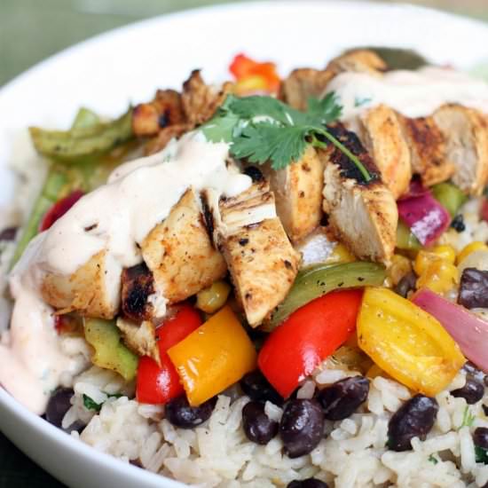 Honey-Lime Chipotle Chicken Fajita