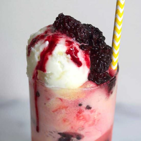 Blackberry Pineapple Float