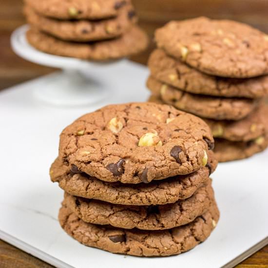 Dark Chocolate Chip Hazelnut Cookie