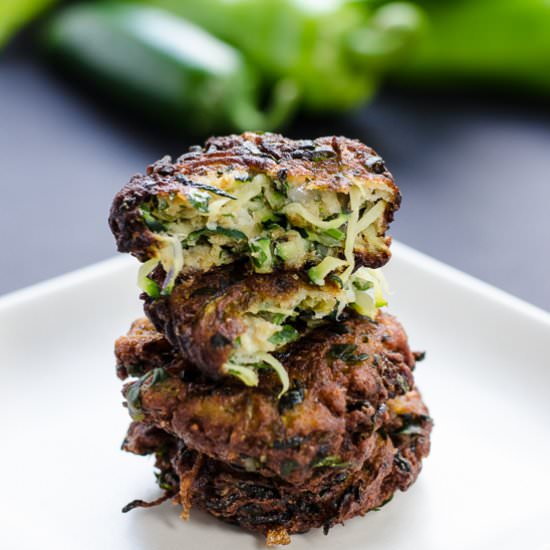 Zucchini Green Chile Fritters