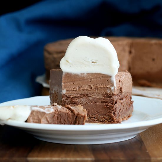 Triple Layer Chocolate Mousse Cake