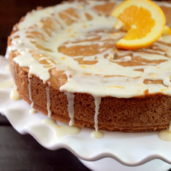 Orange glazed teacakes