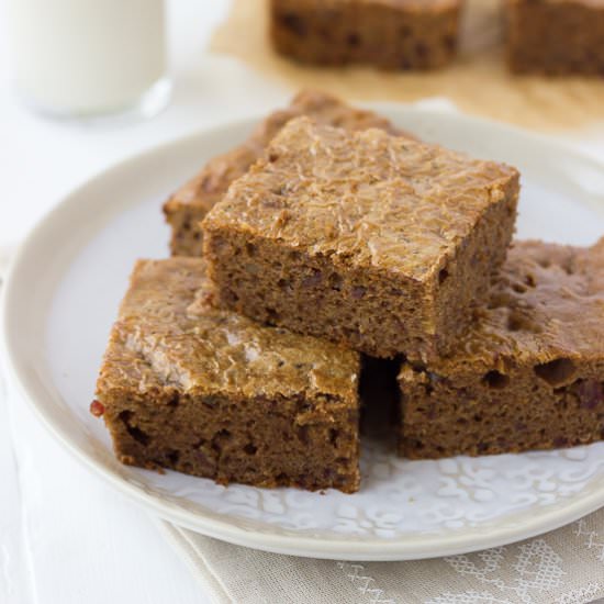 Almond Butter Date Snack Cake