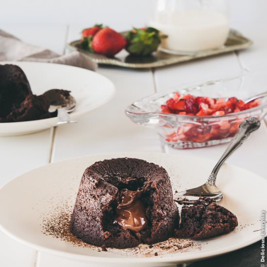 Flourless chocolate fondants